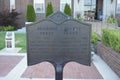 Craighead County Courthouse Historical Marker, Jonesboro, Arkansas Royalty Free Stock Photo